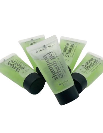 Champú y Gel de Baño en Tubo - Amenities Ecologic Nice 30ml (300uds) 2