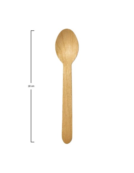 Cuchara madera 160mm (1000uds)