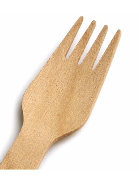 Tenedor de madera 160mm (1000uds)