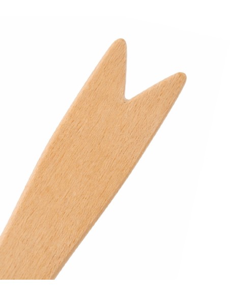 Mini tenedor de madera 85mm (10000uds)