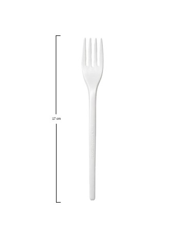 Tenedor CPLA Blanca 17cm - Betik (1500Uds) 2