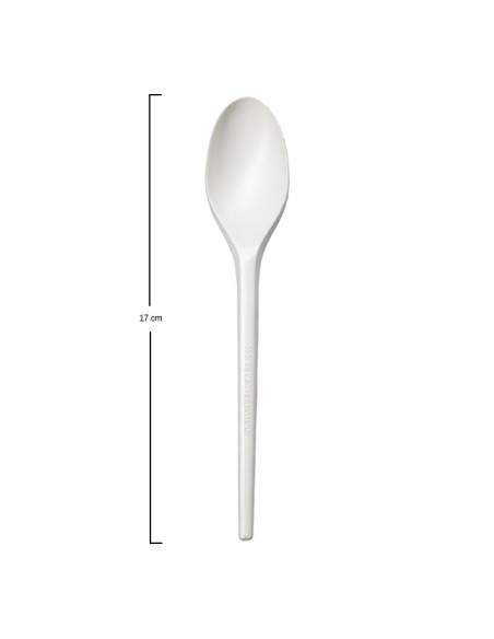 Cuchara CPLA Blanca 17cm - Betik (1500Uds)