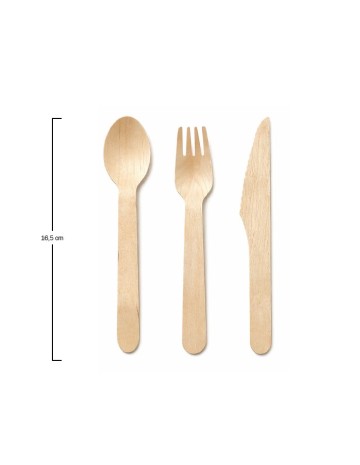 Pack Cubiertos Tris + Servilleta Kraft - Betik (500Uds) 2