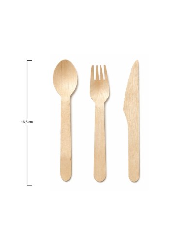 Pack Cubiertos Tris + Servilleta Kraft - Betik (500Uds)