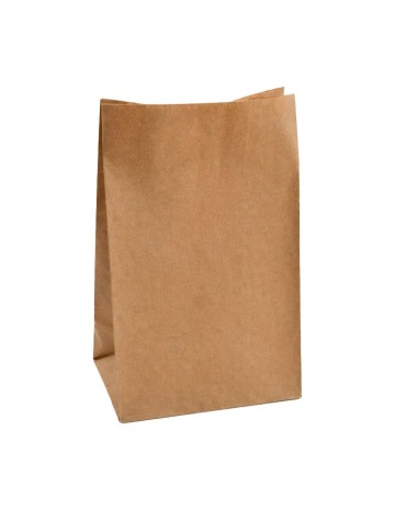 Bolsa Americana Kraft sin Asa 26+14x41cm - Betik (500Uds)