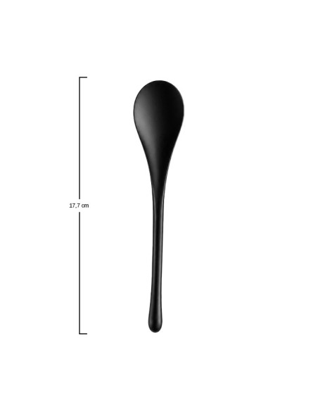 Cuchara EKO negra 17,7x4,2x1,2cm - Betik (1500Uds)