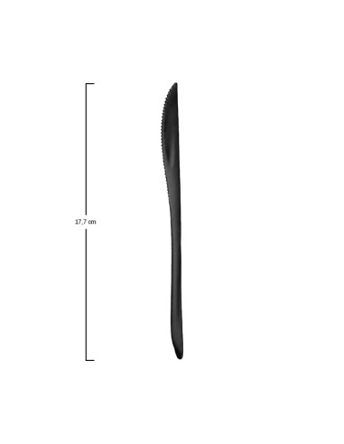 Cuchillo EKO negro 17,7x1,3x1,1cm (1500Uds)