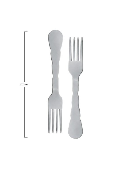 Tenedor de mesa polipropileno de AMC (12Uds)