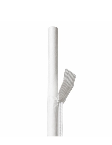 Cañita Pla fuelle enfundada blanca 6x210mm (250Uds)