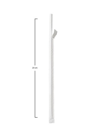 Cañita Pla fuelle enfundada blanca 6x210mm (250Uds) 2