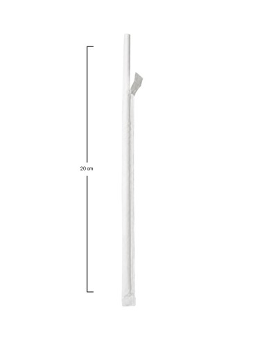 Cañita Pla fuelle enfundada blanca 6x210mm (250Uds)