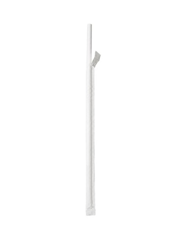Cañita Pla fuelle enfundada blanca 6x210mm (250Uds)