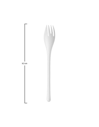 Tenedor EKO blanco 17,7x2,8x1cm - CookPlay (1500Uds)
