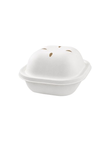 Caja Burger EKO Bagazo Blanco 540ml - Betik (250Uds)