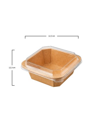 Tapa Envase Termosellable Kraft PET no microondas 2