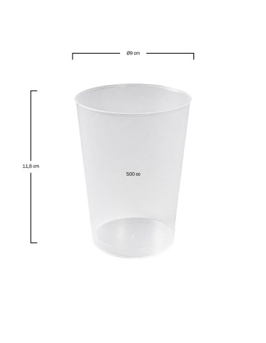Vaso sidra irrompible 500cc (375Uds)
