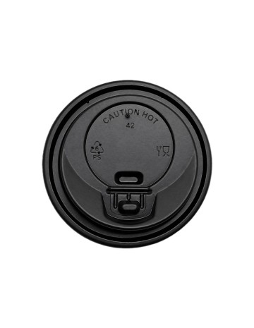 Tapa Vaso Negra PS con Cierre - Betik
