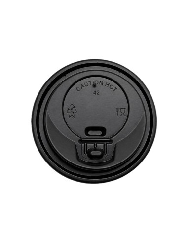Tapa Vaso Negra PS con Cierre - Betik