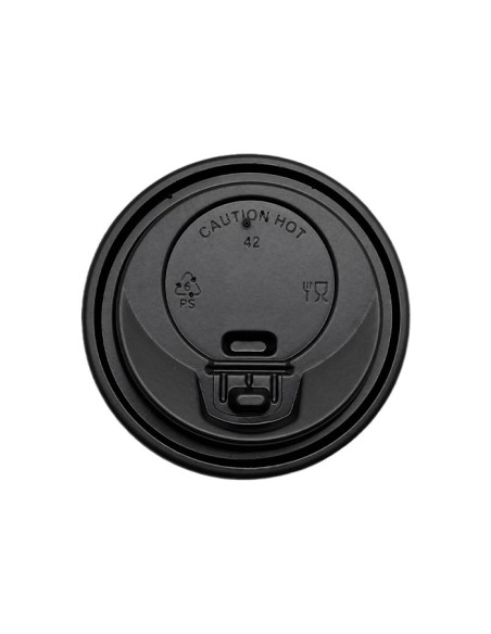 Tapa Vaso Negra PS con Cierre - Betik