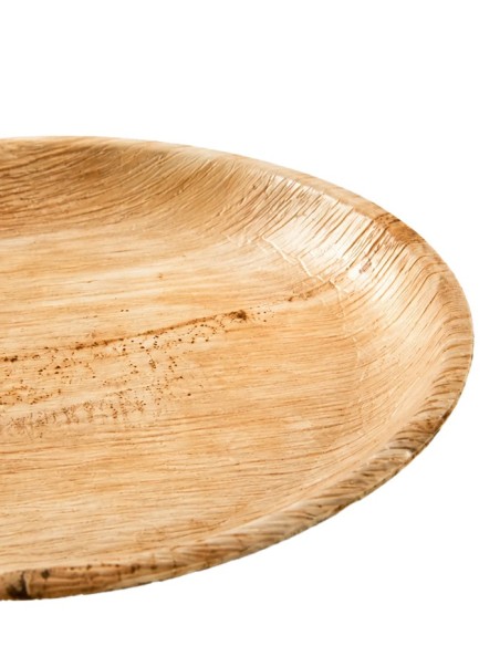 Plato Hoja de Palma Biodegradable Redondo | Betik (100 uds)