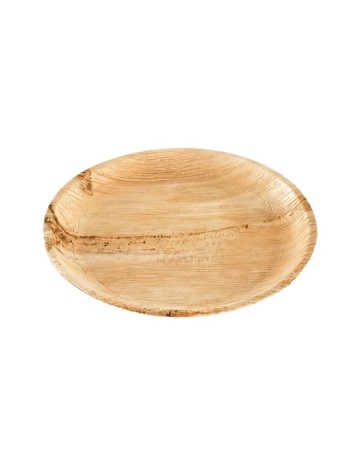Plato Hoja de Palma Biodegradable Redondo | Betik (100 uds)
