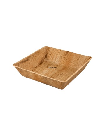 Plato Hondo Hoja de Palma 16x16 cm Biodegradable | Betik 2