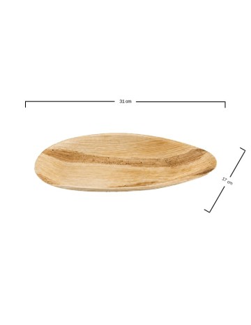 Plato Barco Hoja de Palma 31x17 cm Biodegradable | Betik 2