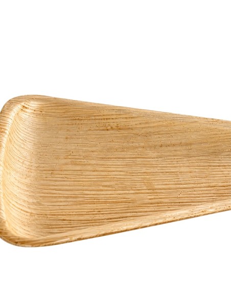 Triángulo Pizza Hoja de Palma Biodegradable | Betik (100 uds)