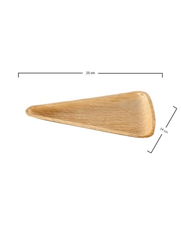 Triángulo Pizza Hoja de Palma Biodegradable | Betik (100 uds) 2