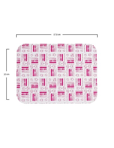 Tapa envase aluminio rectangular