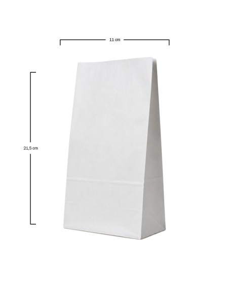 Bolsa de papel blanca