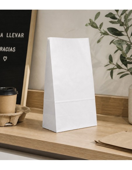 Bolsa de papel blanca