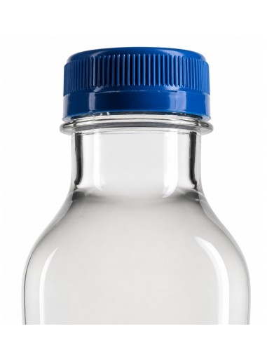 Botella Marta PET cuadrada 1L, boca 38mm+tapón (60uds) - Muñoz B