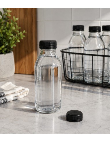 Tapón para botella Marta PET negro (50Uds)