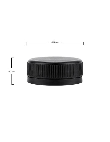 Tapón para botella Marta PET negro (50Uds) 2
