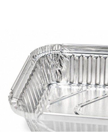 Envase de aluminio rectangular