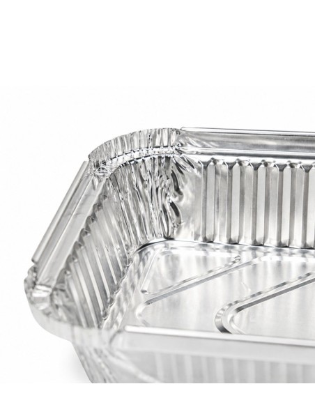 Envase de aluminio rectangular