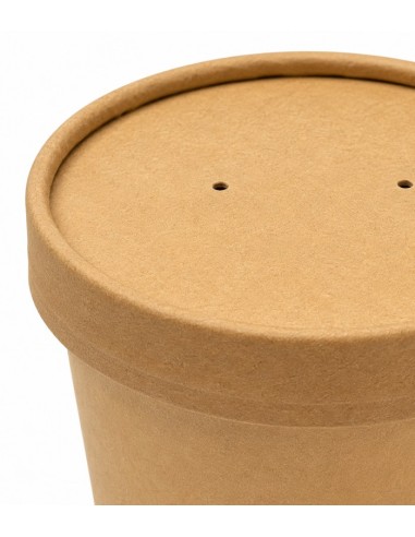 Tarrina kraft con tapa 250ml (300uds)