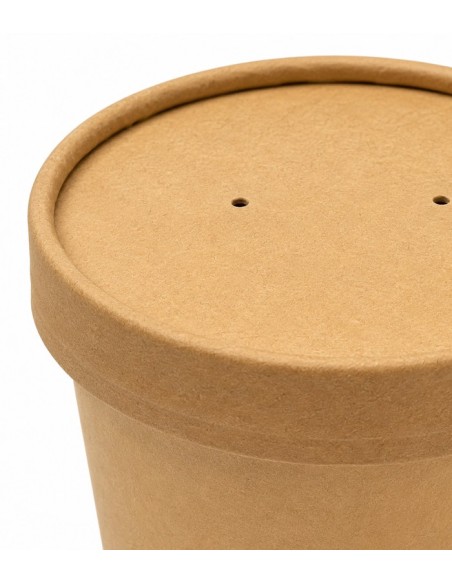 Tarrina kraft con tapa 250ml (300uds)