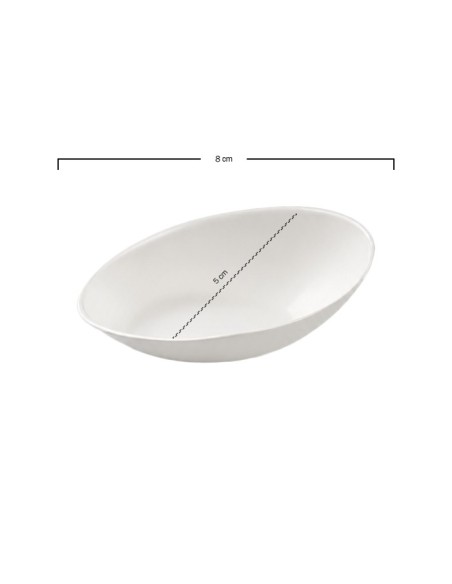 Salsera Huevo Bagazo 8cm - Betik (3000Uds)