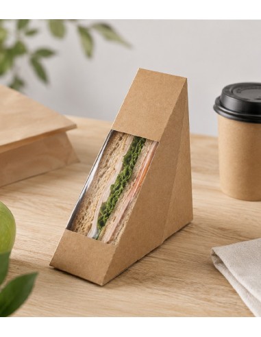 Envase Sandwich con Ventana 12,3x12,3x7,3cm (500uds)