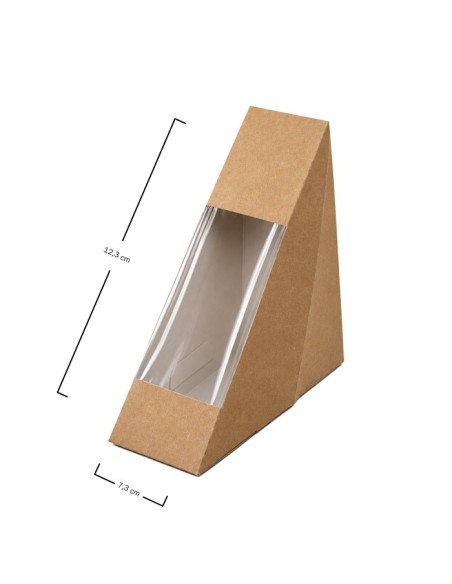 Envase Sandwich con Ventana 12,3x12,3x7,3cm (500uds)