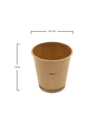 Vaso Papel Kraft sin Plástico - Betik (1000Uds) 2
