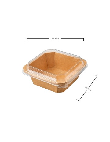 Tapa Envase Termosellable Kraft PET no microondas 2