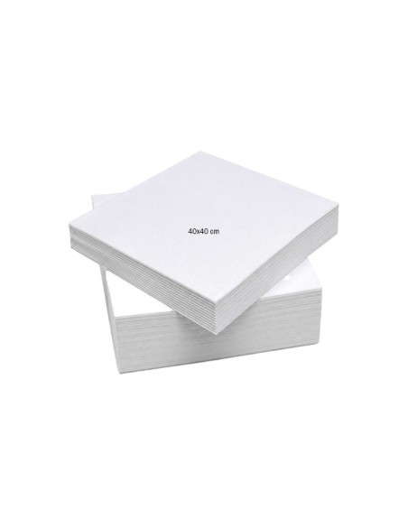 Servilleta Blanca 2C 40x40cm - Tissuan (2400uds)