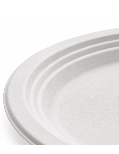 Plato Oval de Bagazo 26x20 cm Biodegradable | Betik (520 uds)