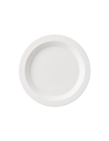 Plato Redondo en Cartón Blanco - Betik (500Uds)