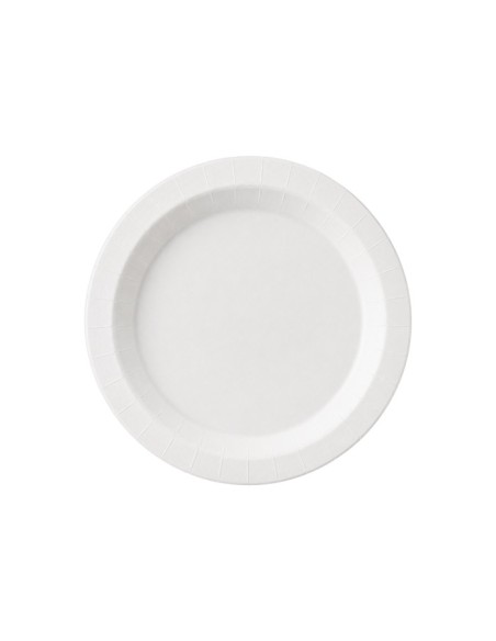 Plato Redondo en Cartón Blanco - Betik (500Uds)