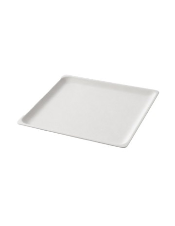 Plato Cuadrado de Bagazo Biodegradable | Desechables Ecológicos