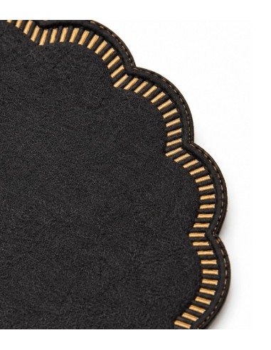 Posavasos negro Tissue 9c 9cm (3000Uds)
